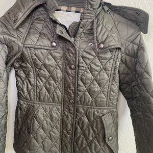 Burberry kids Quilted Olive Jacket